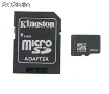 8gb Micro sd Kingston con adaptador sd