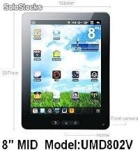 8pouce tablet pc umd mid android2.2 wm8650 256m 4g résistif wifi appareil photo