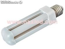 8w led corn light, g24/e27, 360 beam, frosted cover