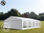 8x10m PVC Marquee / Party Tent w. Groundbar, fire resistant white - 1