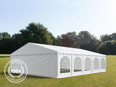 8x10m PVC Marquee / Party Tent w. Groundbar, white
