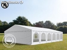 8x12m PVC Marquee / Party Tent w. Groundbar, fire resistant white