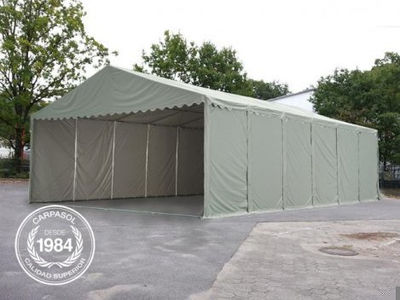 8x24m 3m Sides PVC Storage Tent / Shelter w. Groundbar, grey - Foto 2