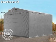 8x8m 4m Sides PVC Storage Tent / Shelter w. Groundbar, grey