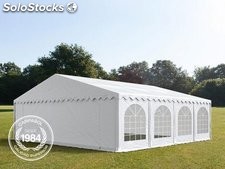 8x8m PVC Marquee / Party Tent w. Groundbar, white