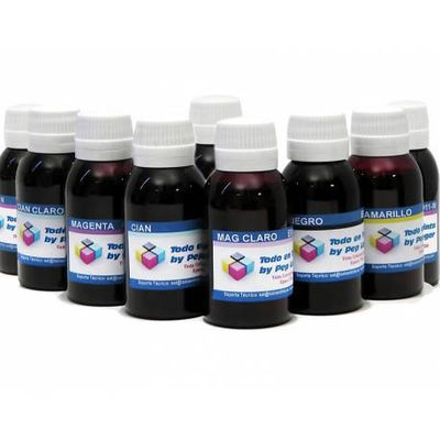 9 botellas 1 litro tinta pigmentada para plotter Epson pro 4800
