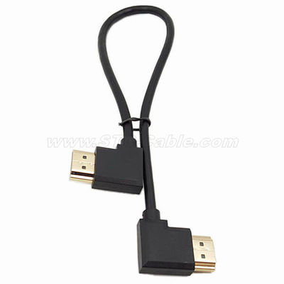 90 Angle Right hdmi Male to Left hdmi Male Adapter Cable