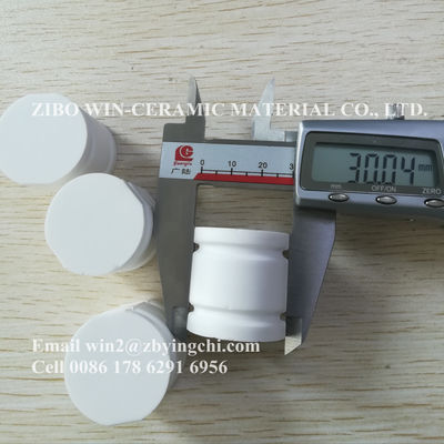 92% alúmina cilindro de cerámica blanca resistente al desgaste con ranuras - Foto 4