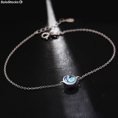 925 silver bracelet made with Swarovski® crystal. - Foto 2