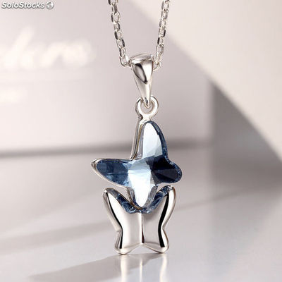 925 silver Necklace made with Swarovski® crystal. - Foto 2