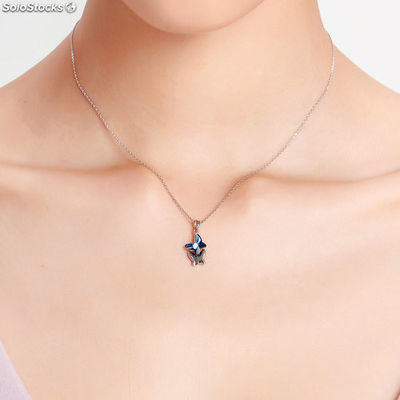 925 silver Necklace made with Swarovski® crystal. - Foto 3