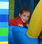 9313-Insuflável Rainbow Bouncy Castle with Slide Dimensões: - 3,2x2,8x2,35m - Foto 4