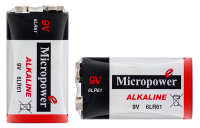9V/6LR61 Disposal Alkaline Battery for Temperature Gun, Micropower - Foto 2