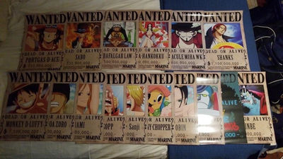 9x Autocollants (Stickers) Wanted One Piece Mugiwara // Shichibukai // Supernova - Photo 4