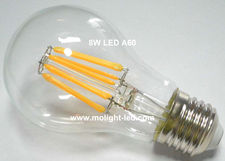 A60 Bulbo de Filamento led 8W A60 led Filament Bulb