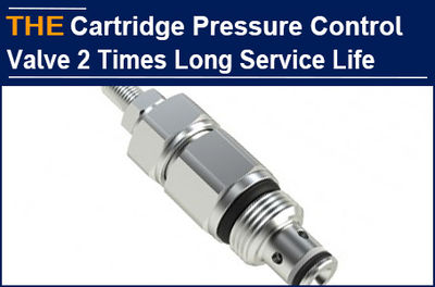 AAK Cartridge Pressure Control valve is 20% less expensive, and its service life