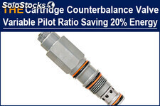 AAK Hydraulic Cartridge Counterbalance Valve with Variable Pilot Ratio, Saving 2