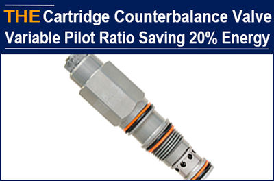 AAK Hydraulic Cartridge Counterbalance Valve with Variable Pilot Ratio, Saving 2