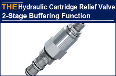 AAK Hydraulic Cartridge Relief Valve with 2-stage buffering function, increased