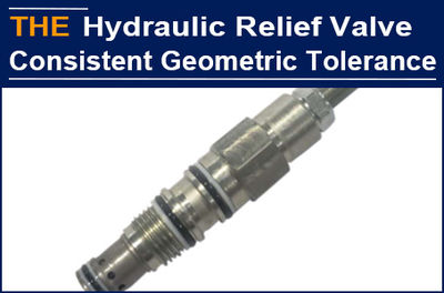 AAK hydraulic pressure relief valve with consistent geometric tolerance, saved j