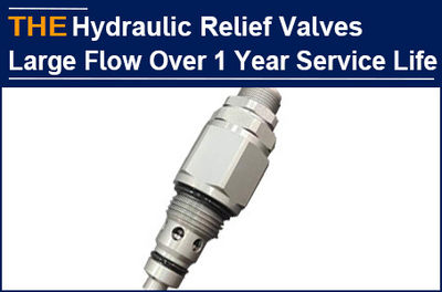 AAK hydraulic relief valves with large flow was intact after 1 year, Patrick nev