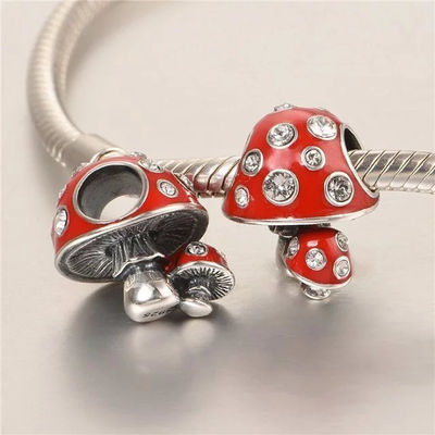 Abalorios para pulseras charms plata diseño de hongo - Foto 4