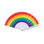 Abanico Rainbow con tela multicolor - Foto 2