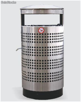 Abfallbehalter 70L / Dustbin 70L stainless steel