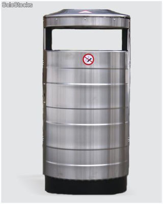 Abfallbehalter 70L / Dustbin 70L stainless steel - Foto 2