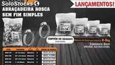 Abracadeira rosca s/fim 1. 1/2POL inox