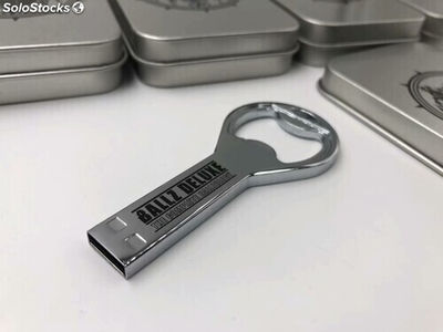 abridor de botellas en forma de memoria USB de metal al por mayor - Foto 2