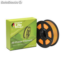 ABS Filamento 3D, Naranja, 1.75mm, 1Kg, Tolerancia en su diámetro: SÓLO 0.02mm