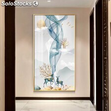 Abstract oil painting modern wall art decorative water porcelain painting