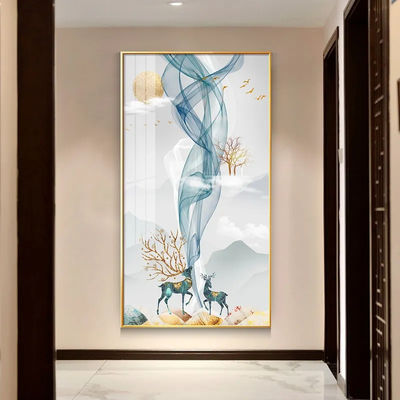 Abstract oil painting modern wall art decorative water porcelain painting