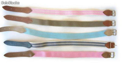 Accesorios - cinturones elastizados de nena y varón, lisos (mínimo de compra 5 unidades)