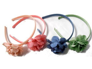 Accessori per capelli in stock, Cerchietti fermacapelli con fiore colorati - Foto 3