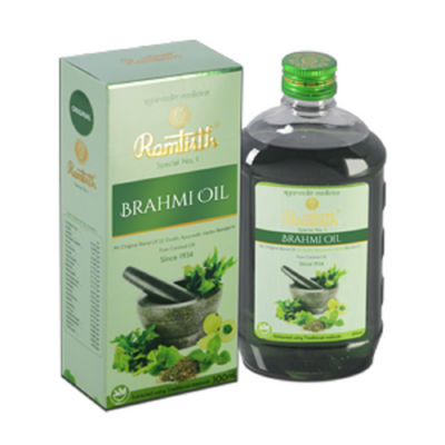 Aceite De Brahmi Ramtirth 300ml Producto de la India Para Crecimiento del Cabel
