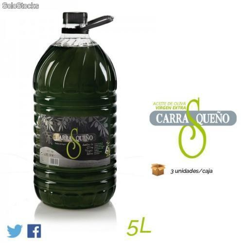 Carrasqueño Aceite de Oliva Virgen Extra – Garrafa 5 litros – 3 unidades  por caja