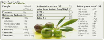 Aceite de oliva virgen extra &amp;quot;Klerum&amp;quot; 1 litro PET - Foto 2