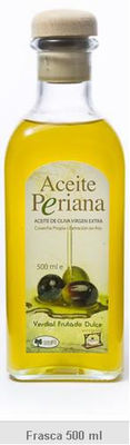 Aceite de oliva virgen extra periana modelo frasca 500 ml.