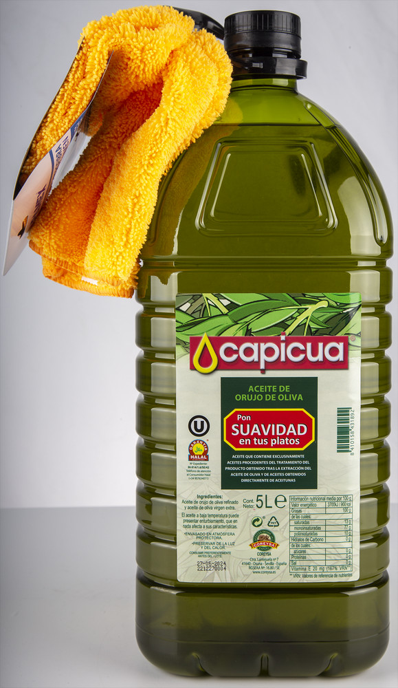 Aceite orujo de oliva garrafa 5 litros.