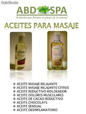 Aceites para masaje
