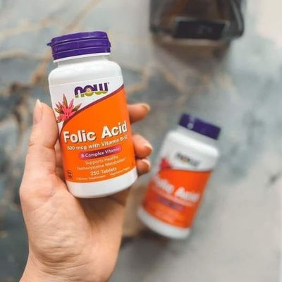 Acide folique , 800 µg avec vitamine B12, 250 comprimés
