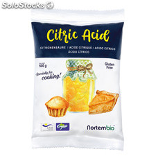 Ácido Cítrico NortemBio 500 g. Calidad Alimentaria. Certificación Ecológica.