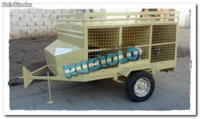 Acoplado Jaula para transporte de perros de competición