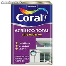 Acrilico total premium coral 18 litros branco