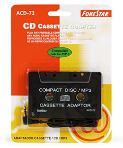 Adaptador cassette/CD/MP3 fonestar acd-72