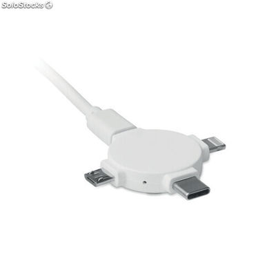 Adaptador con cable 3 en 1 blanco MIMO9654-06