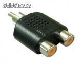 Adaptador Plug Femea p/2x Rca Femea