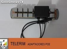 Adaptador Poe Reverso 8 portas 24VDC 2 saídas 12VDC conector P4 (switch e ONU)